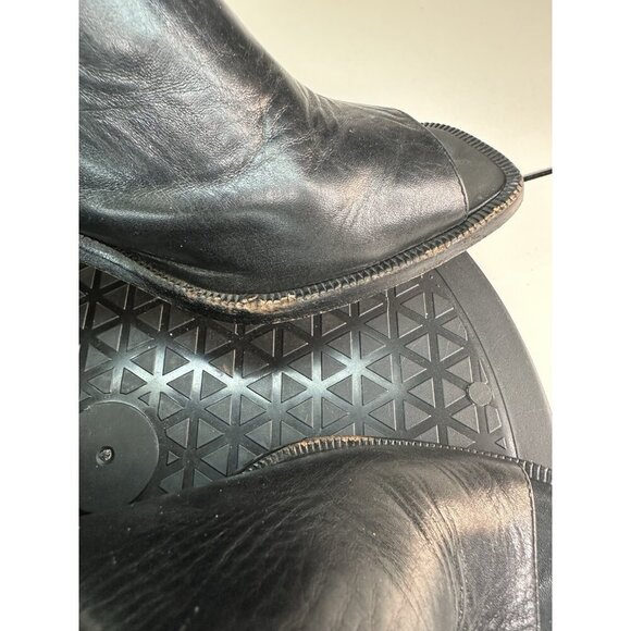 VTG Guess Chunky Mule Loafers Black Open Square Toe Y2K 90s Sandals Sz 7.5 M - Picture 3 of 10